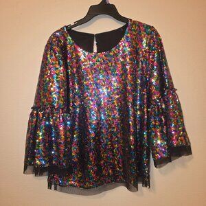 Beautiful Sequined Unlabeled Top